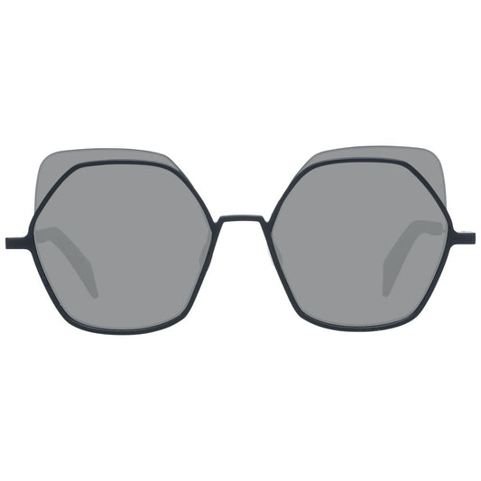 Yohji Yamamoto Schwarze Damen-Sonnenbrille