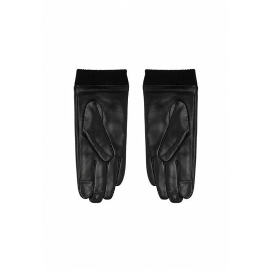 Calvin Klein – Schwarze Lederhandschuhe