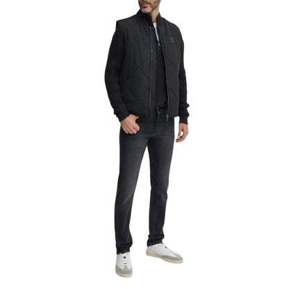 Calvin Klein Jeans – Schwarze Baumwoll-Strickjacke