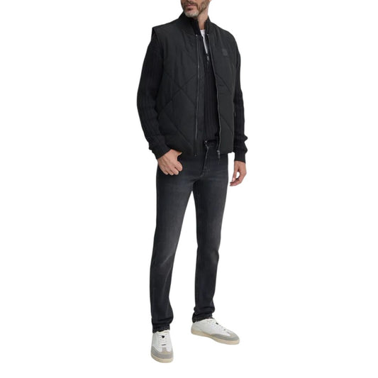 Calvin Klein Jeans – Schwarze Baumwoll-Strickjacke