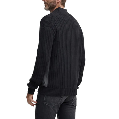 Calvin Klein Jeans – Schwarze Baumwoll-Strickjacke
