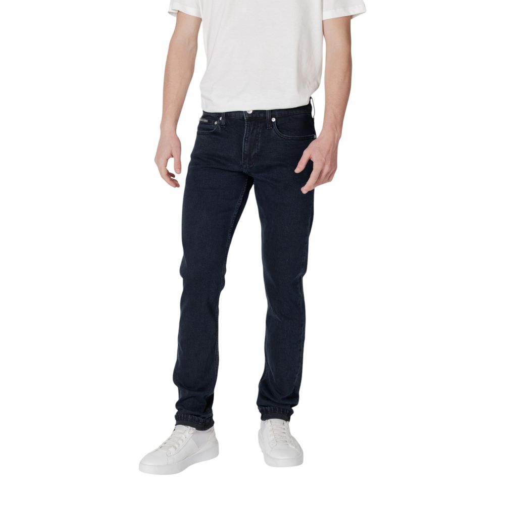 Calvin Klein Jeans – Blaue Skinny-Jeans aus Baumwolle