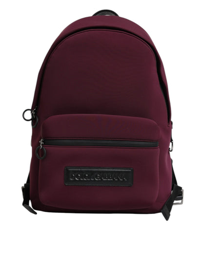 Dolce &amp; Gabbana Bordeaux Montreale Tecnico Textil Herren Rucksack Tasche