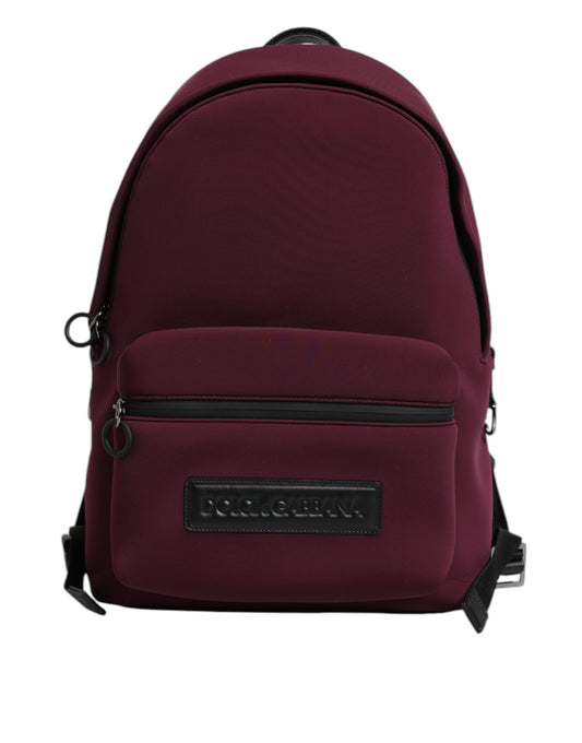 Dolce &amp; Gabbana Bordeaux Montreale Tecnico Textil Herren Rucksack Tasche