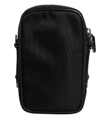 Dolce &amp; Gabbana – Mehrfarbige Umhängetasche aus Jacquard mit Camouflage-Muster und Logo-Schild