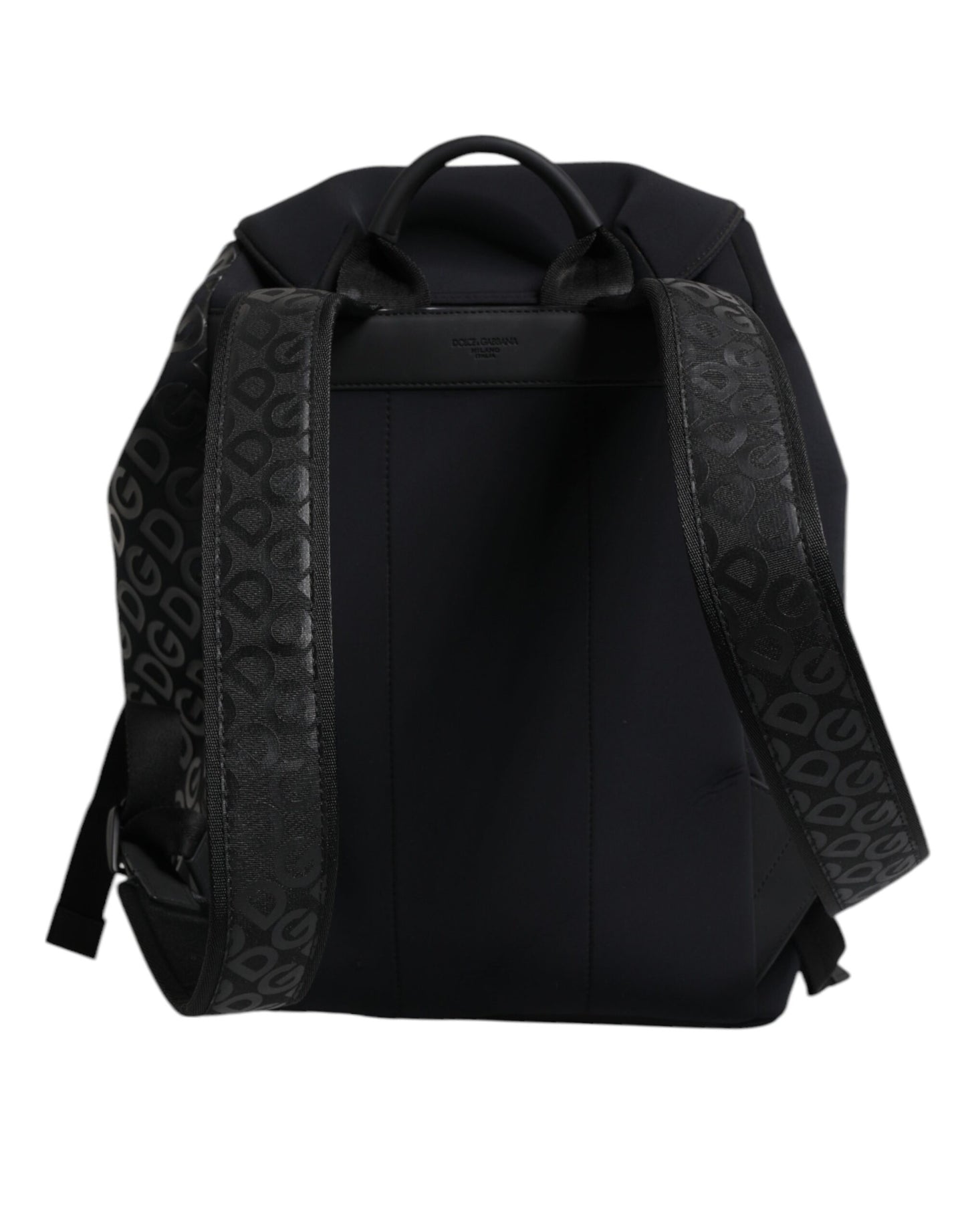 Dolce &amp; Gabbana – Schulrucksack aus Neopren und Nylon mit DG-Logo, Schwarz