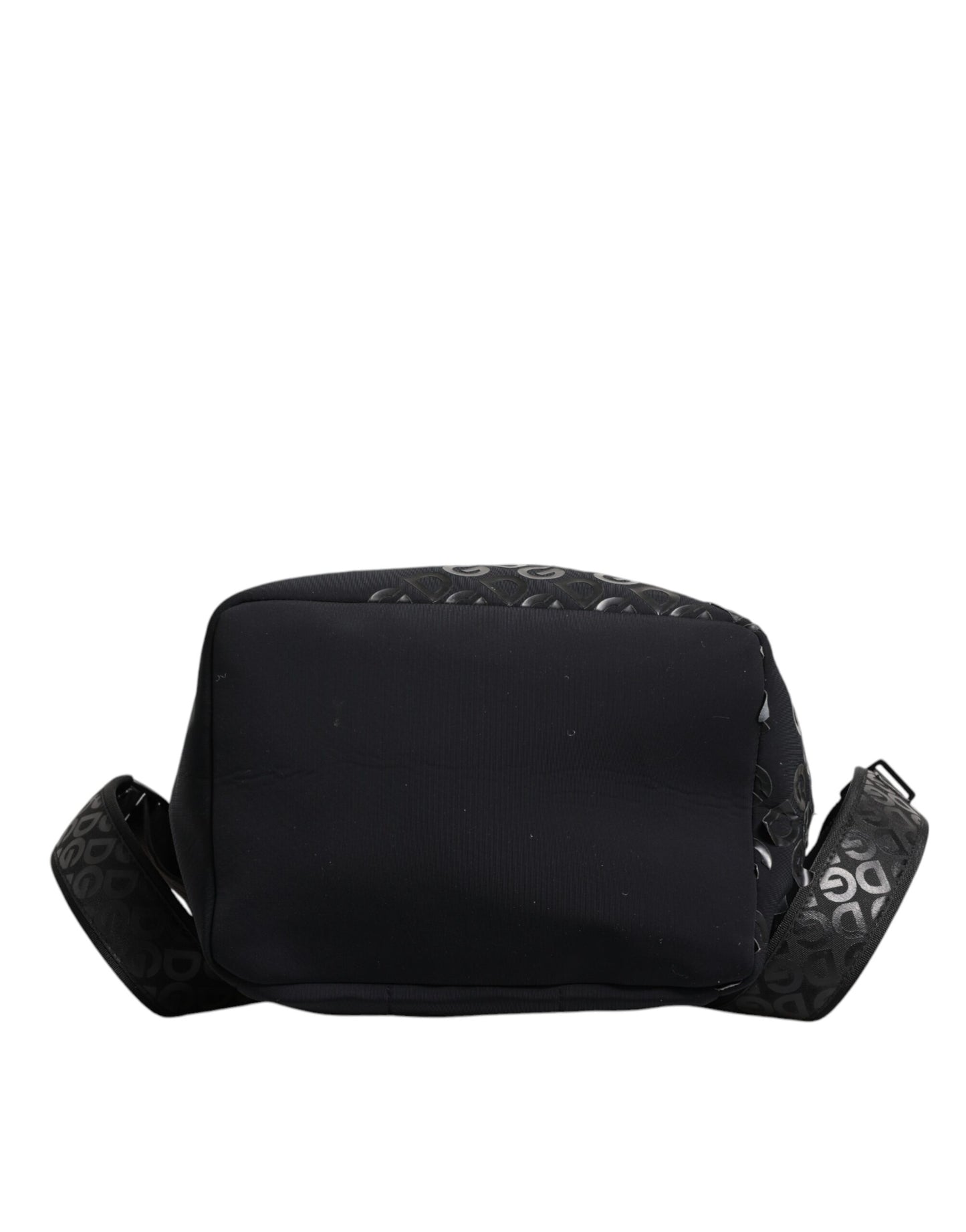 Dolce &amp; Gabbana – Schulrucksack aus Neopren und Nylon mit DG-Logo, Schwarz