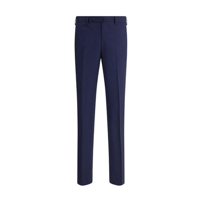 Gi Capri Blue Fleece Wool Dress Pants