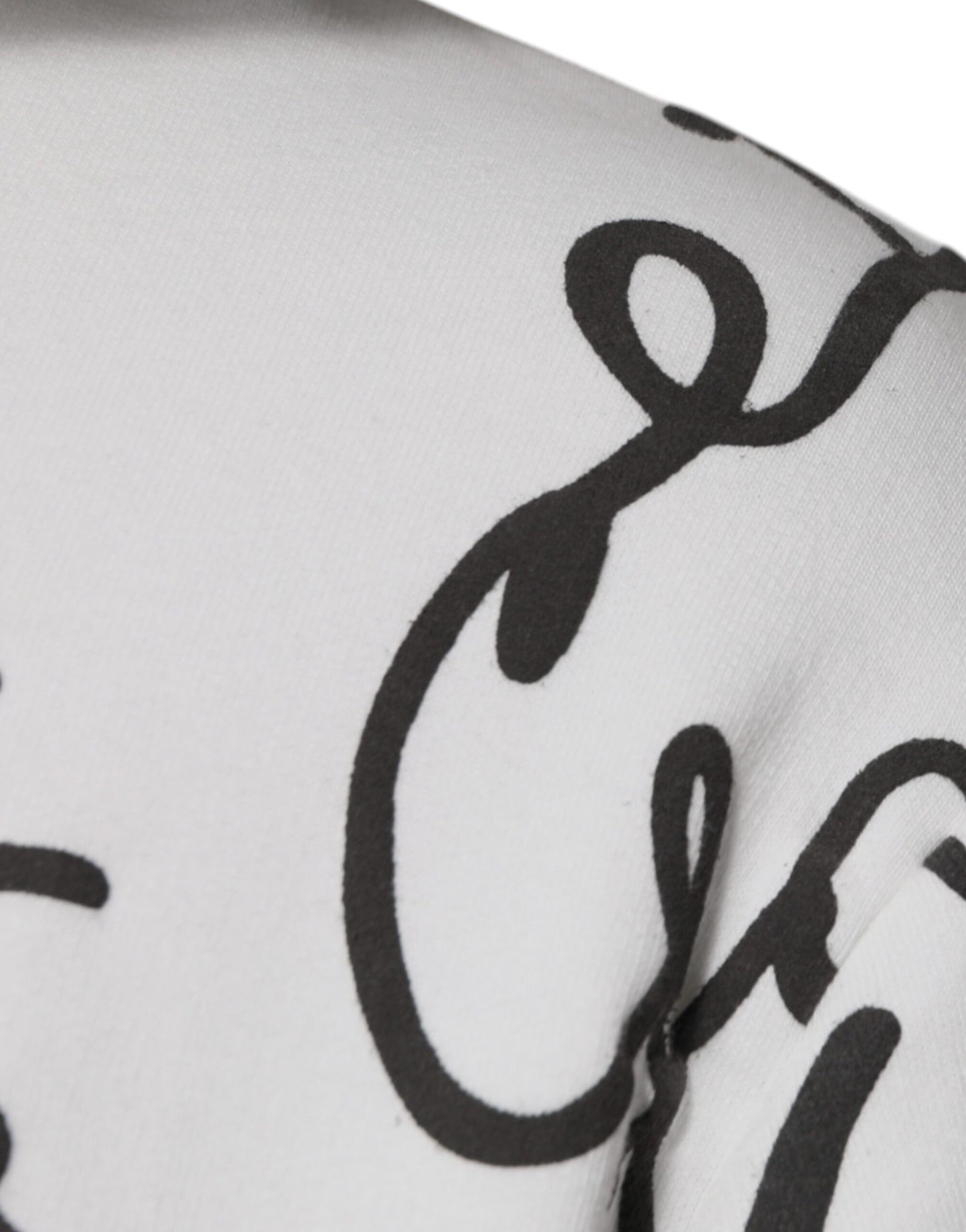 Dolce &amp; Gabbana – Weißes Baumwoll-Kapuzensweatshirt mit Logo