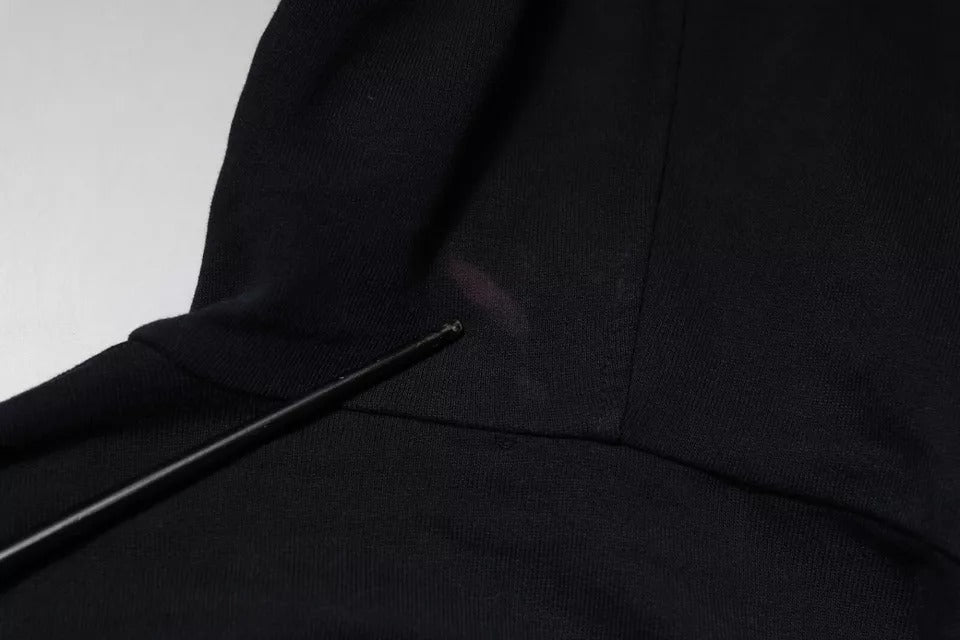 Dolce &amp; Gabbana – Blaues Sweatshirt mit durchgehendem Reißverschluss und Logo