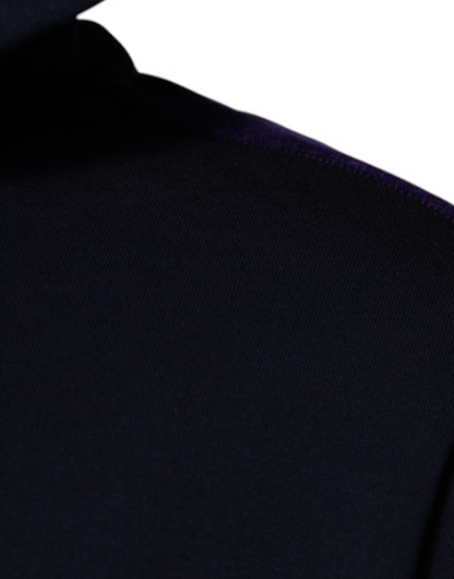 Dolce &amp; Gabbana Blaues Sweatshirt mit Kapuze aus Baumwolle mit Krone