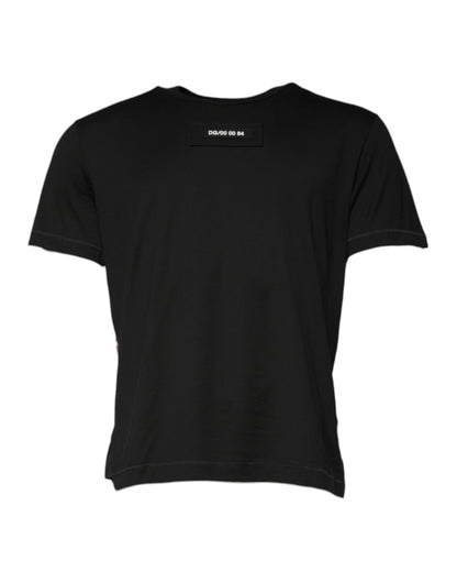 Dolce &amp; Gabbana Mehrfarbiges Camouflage-T-Shirt mit Rundhalsausschnitt