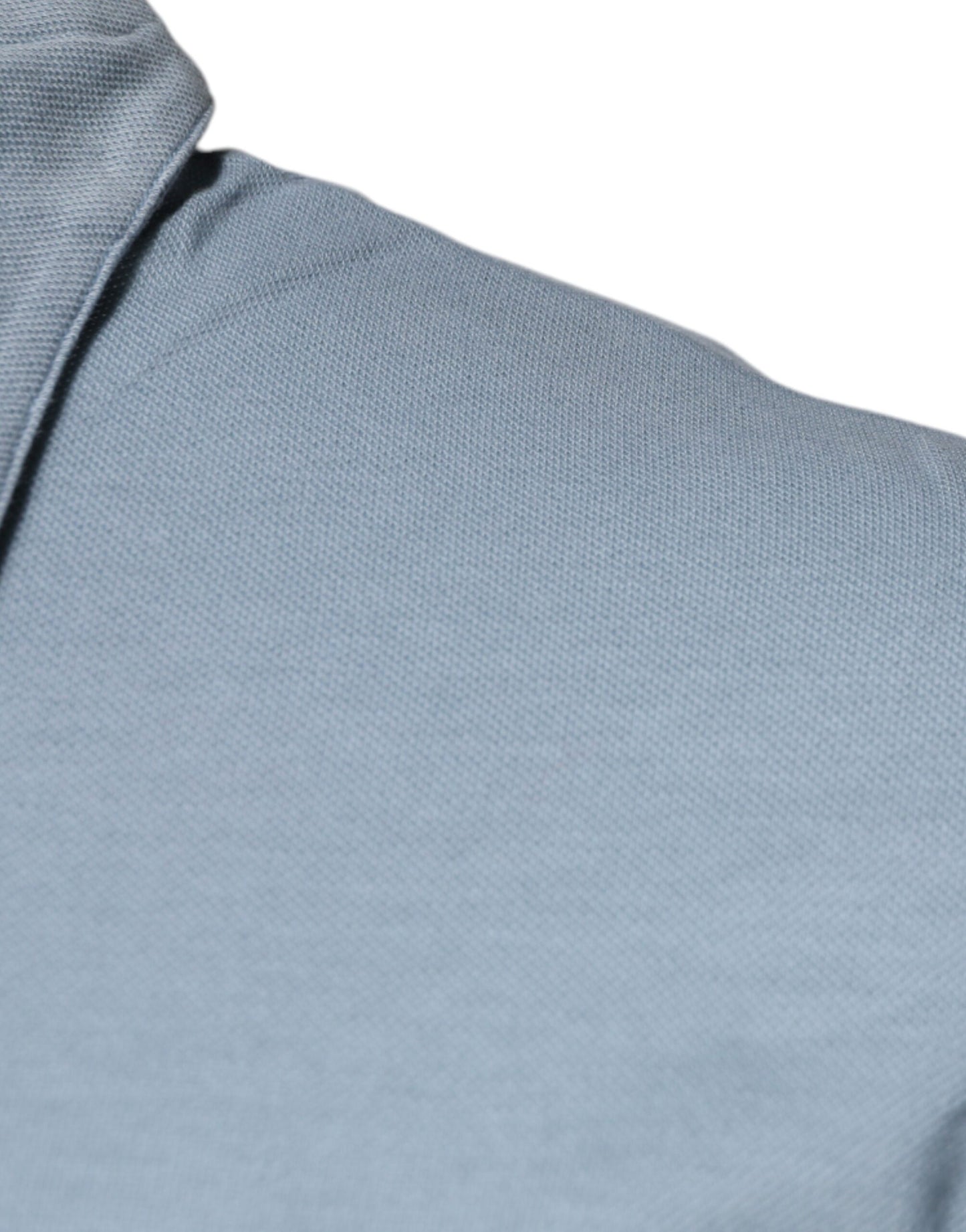 Dolce &amp; Gabbana Blaues Poloshirt aus Baumwolle mit Knopfleiste für Herren