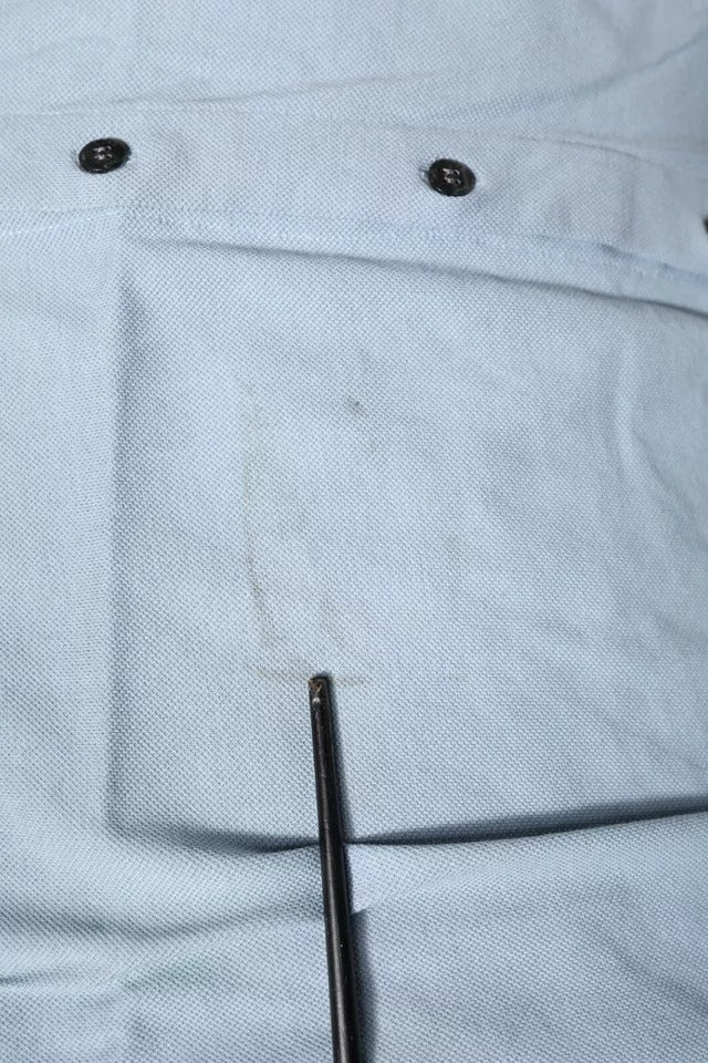 Dolce &amp; Gabbana Blaues Poloshirt aus Baumwolle mit Knopfleiste für Herren