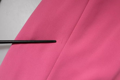 Dondup – Rückenfreies Mini-Etuikleid aus Viskose in Rosa mit kurzen Ärmeln