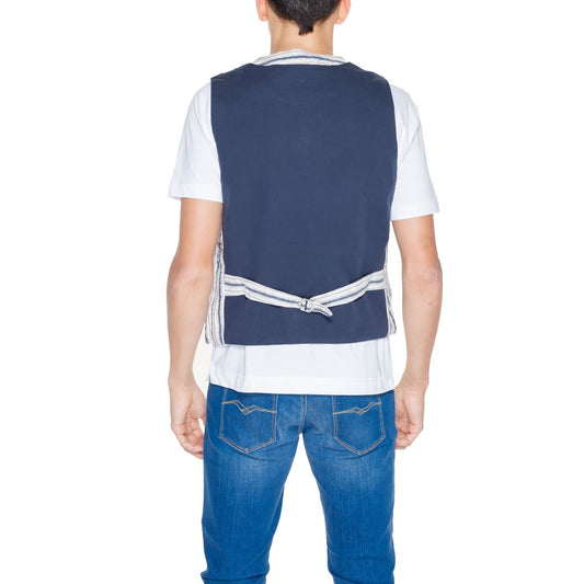 Gianni Lupo Beige Cotton Waistcoat