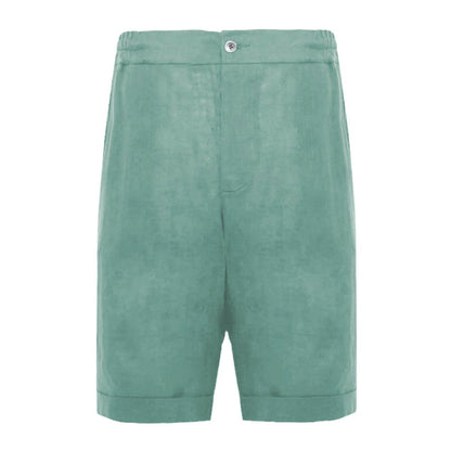 Alpha Studio – Grüne Leinenshorts