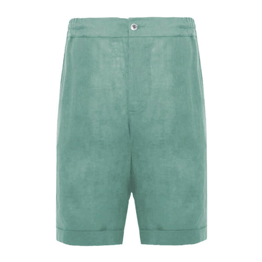 Alpha Studio – Grüne Leinenshorts