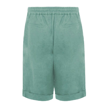 Alpha Studio – Grüne Leinenshorts