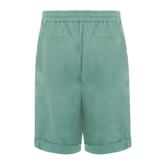 Alpha Studio – Grüne Leinenshorts