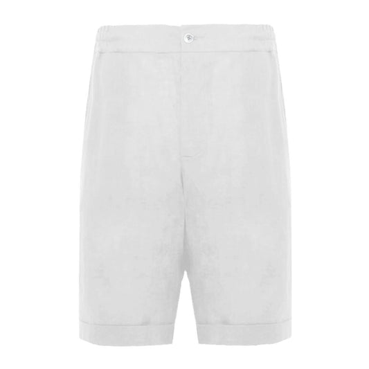 Alpha Studio – Weiße Leinenshorts