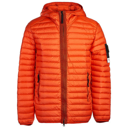 Stone Island Orange Nylon Herrenjacke
