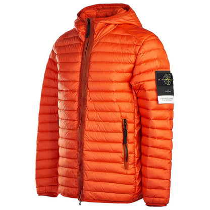 Stone Island Orange Nylon Herrenjacke