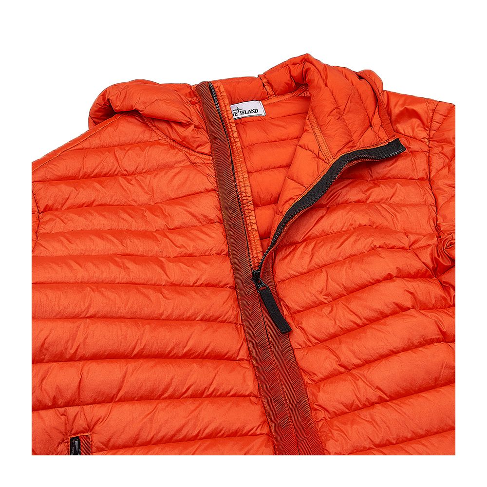 Stone Island Orange Nylon Herrenjacke
