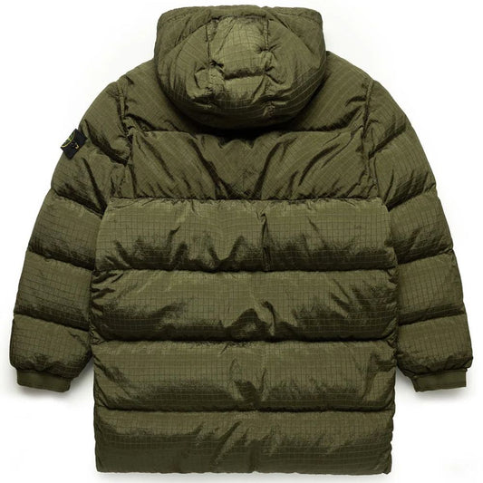 Stone Island – Grüner Nylonparka für Herren