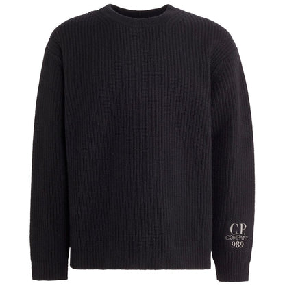 CP Company Schwarzer Wollpullover für Herren