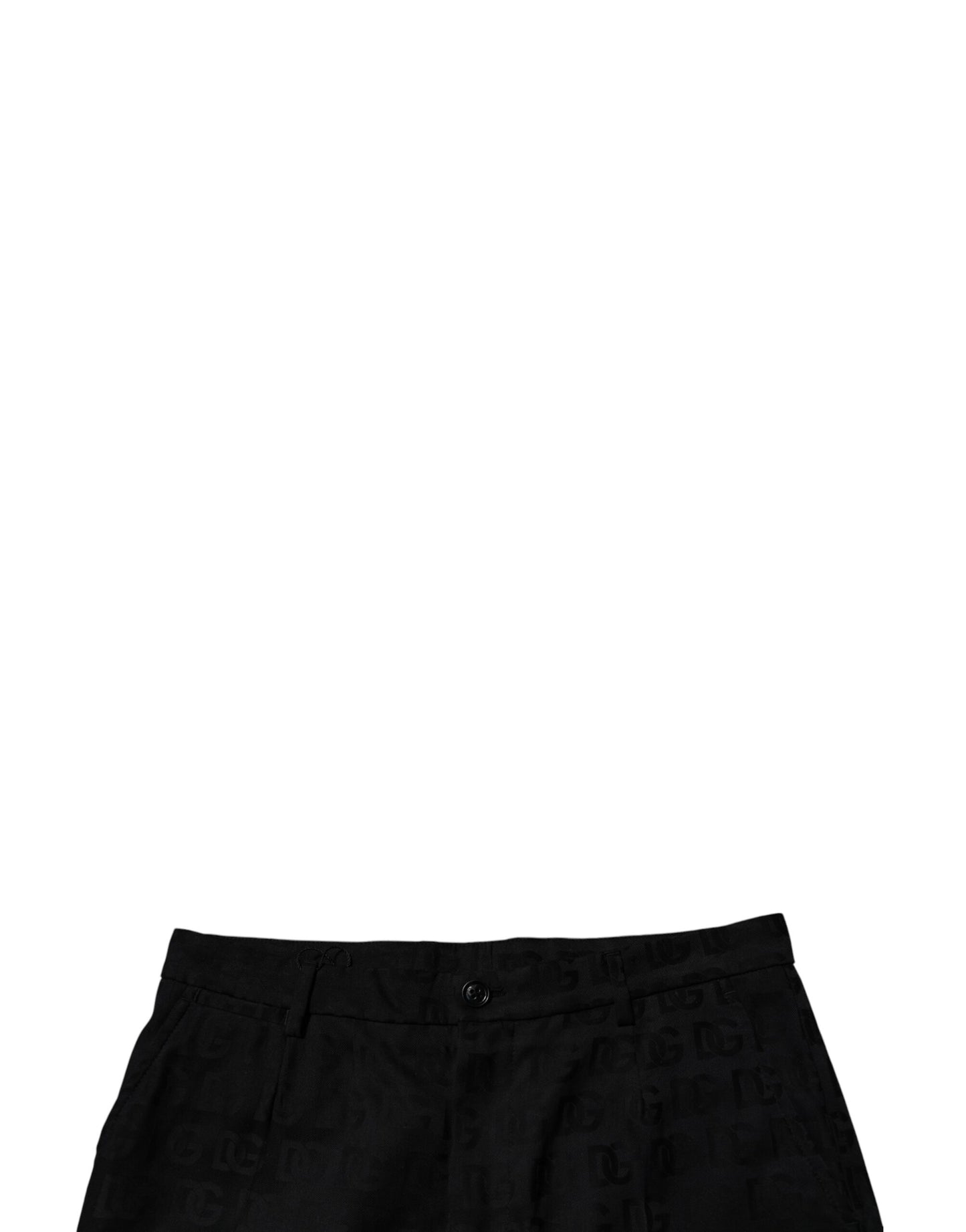 Dolce &amp; Gabbana – Lässige Chino-Shorts aus Baumwolle mit mittlerer Taille in Schwarz