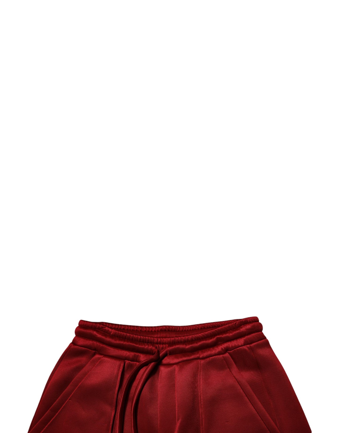 Dolce &amp; Gabbana – Bermudashorts aus kastanienbraunem Viskose-Nylon mit mittlerer Taille
