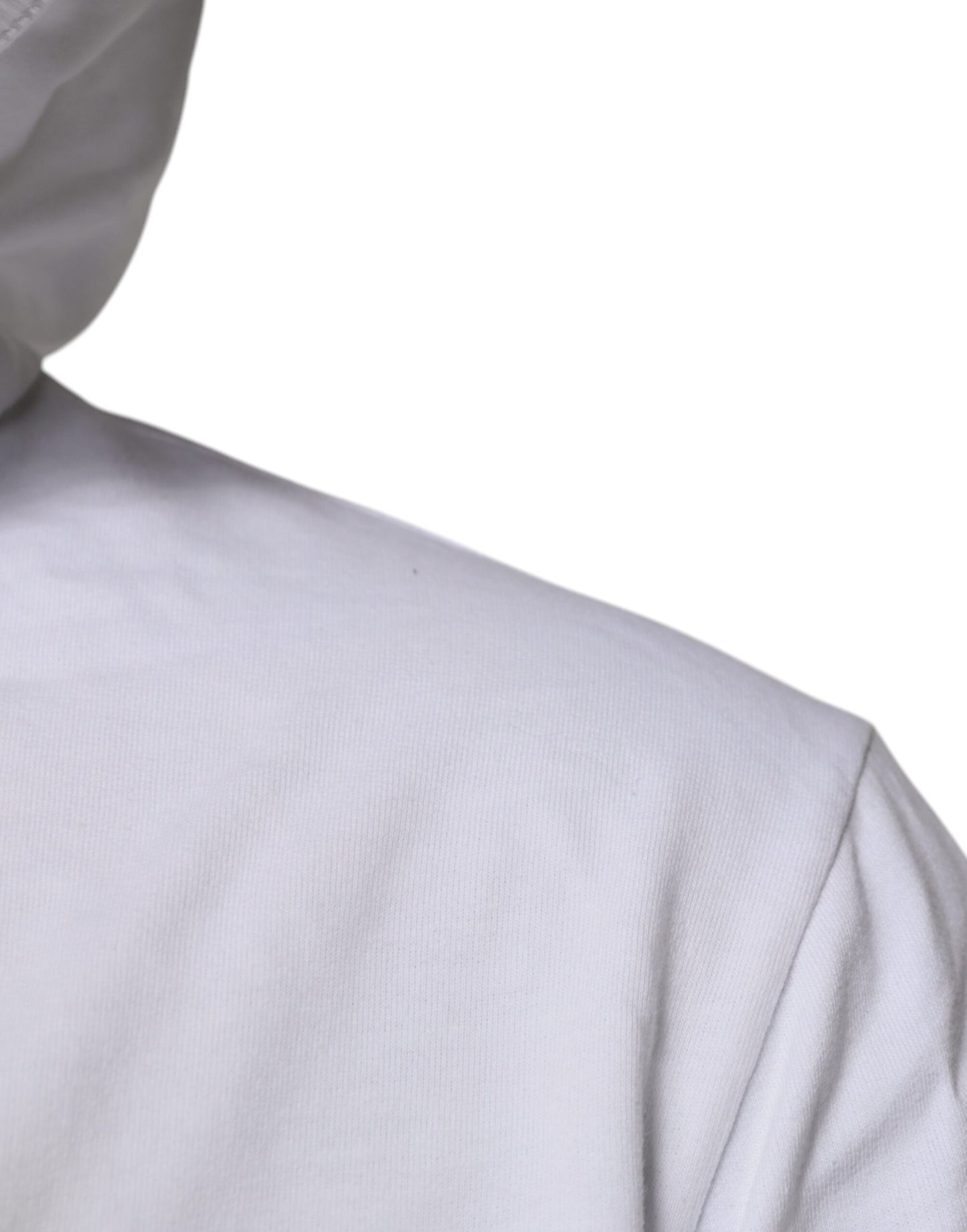 Dolce &amp; Gabbana – Weißes Sweatshirt aus Baumwolle mit Kapuze