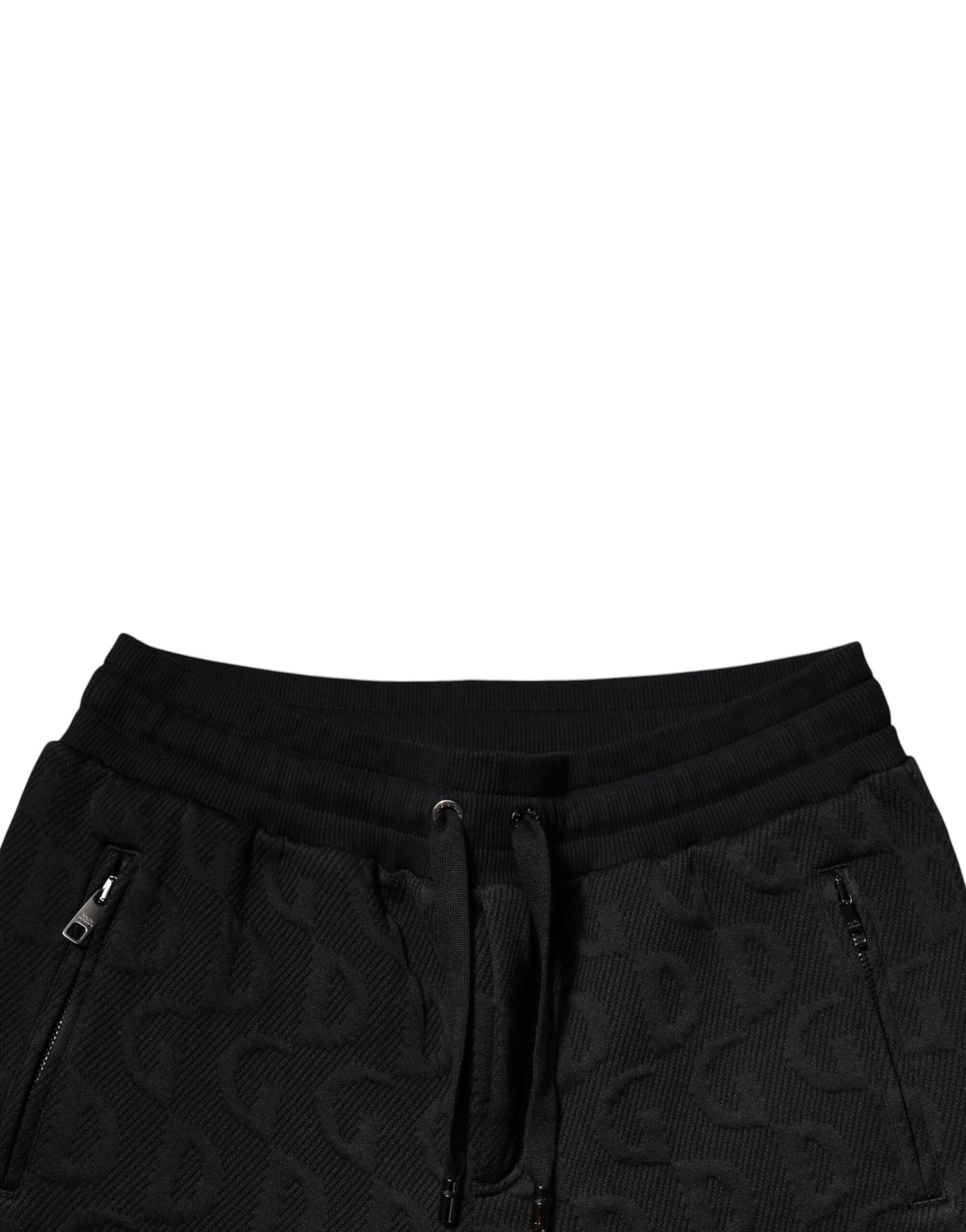 Dolce &amp; Gabbana – Schwarze Jogginghose mit Logo-Monogramm