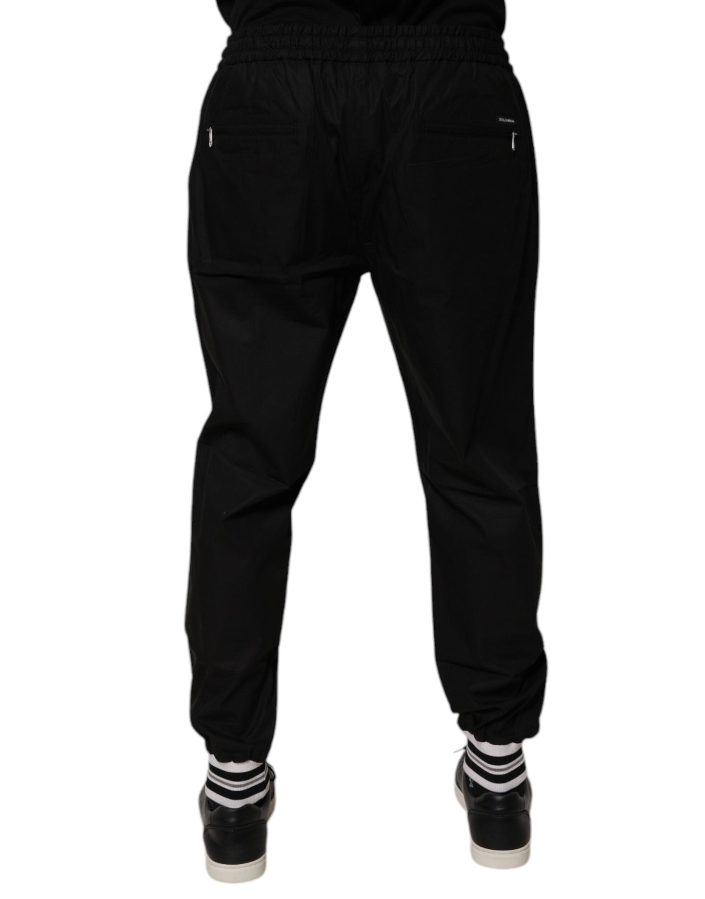 Dolce &amp; Gabbana Schwarze Jogginghose aus Baumwolle für Herren