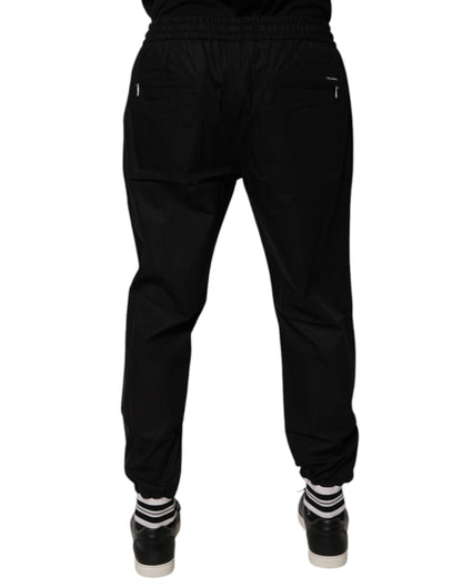 Dolce &amp; Gabbana Schwarze Jogginghose aus Baumwolle für Herren