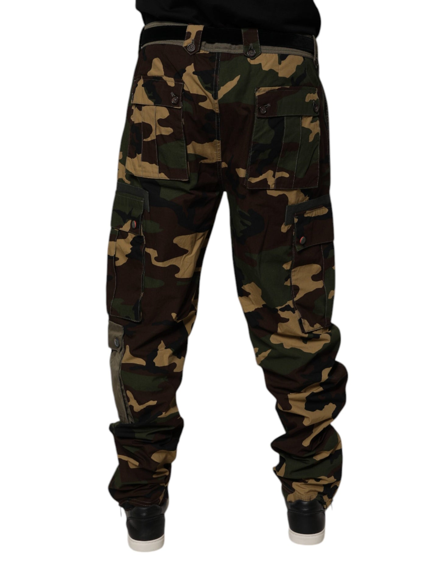 Dolce &amp; Gabbana – Mehrfarbige Cargohose mit Patchwork-Camouflage