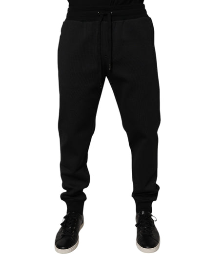 Dolce &amp; Gabbana Schwarze Polyester-Jogginghose für Herren
