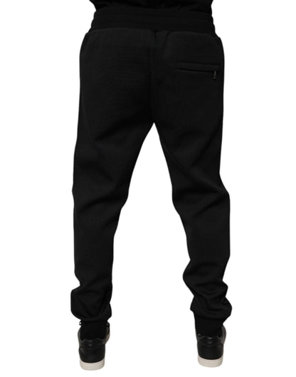 Dolce &amp; Gabbana Schwarze Polyester-Jogginghose für Herren