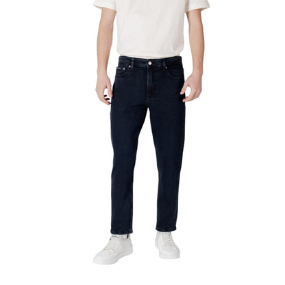 Calvin Klein Jeans – Blaue Jeans aus Baumwolle mit entspannter Passform