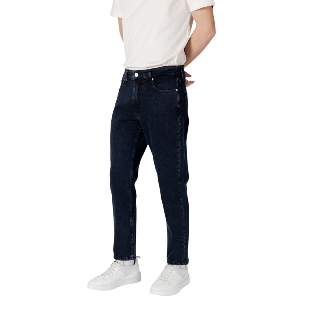 Calvin Klein Jeans – Blaue Jeans aus Baumwolle mit entspannter Passform