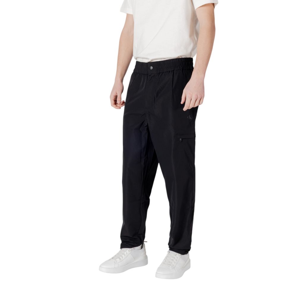 Calvin Klein Jeans Schwarze Freizeithose aus Polyester