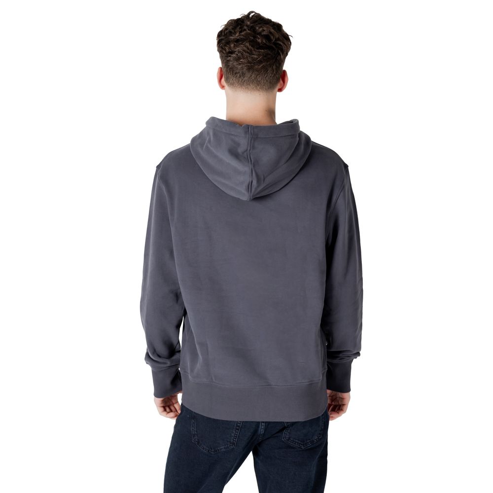 Calvin Klein Jeans – Grauer Kapuzenpullover aus Baumwolle