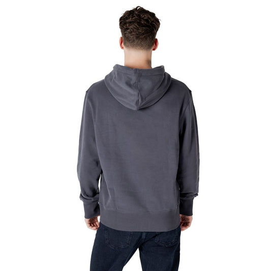 Calvin Klein Jeans – Grauer Kapuzenpullover aus Baumwolle