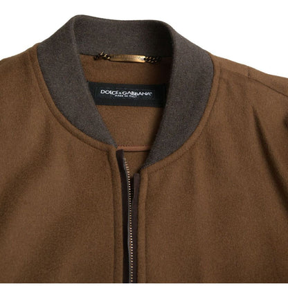 Dolce & Gabbana Brown Cashmere Jackets & Coat