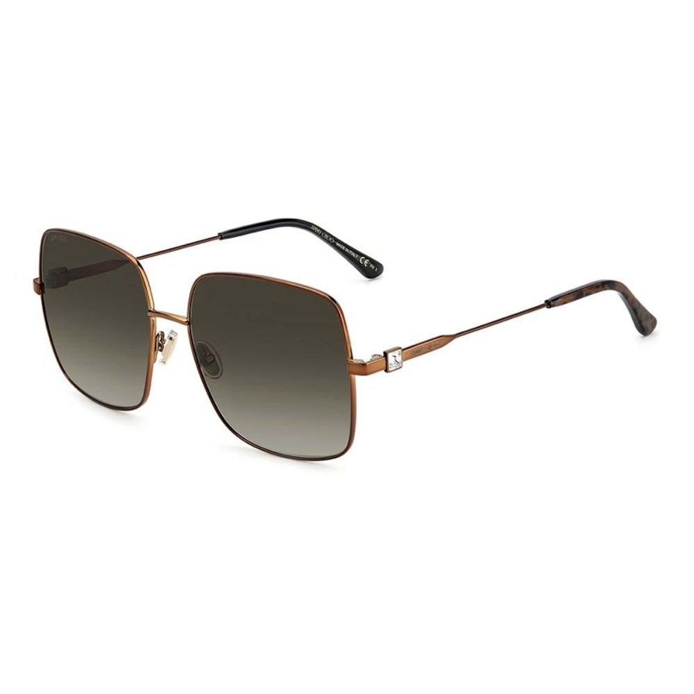 Jimmy Choo Braune Metallsonnenbrille
