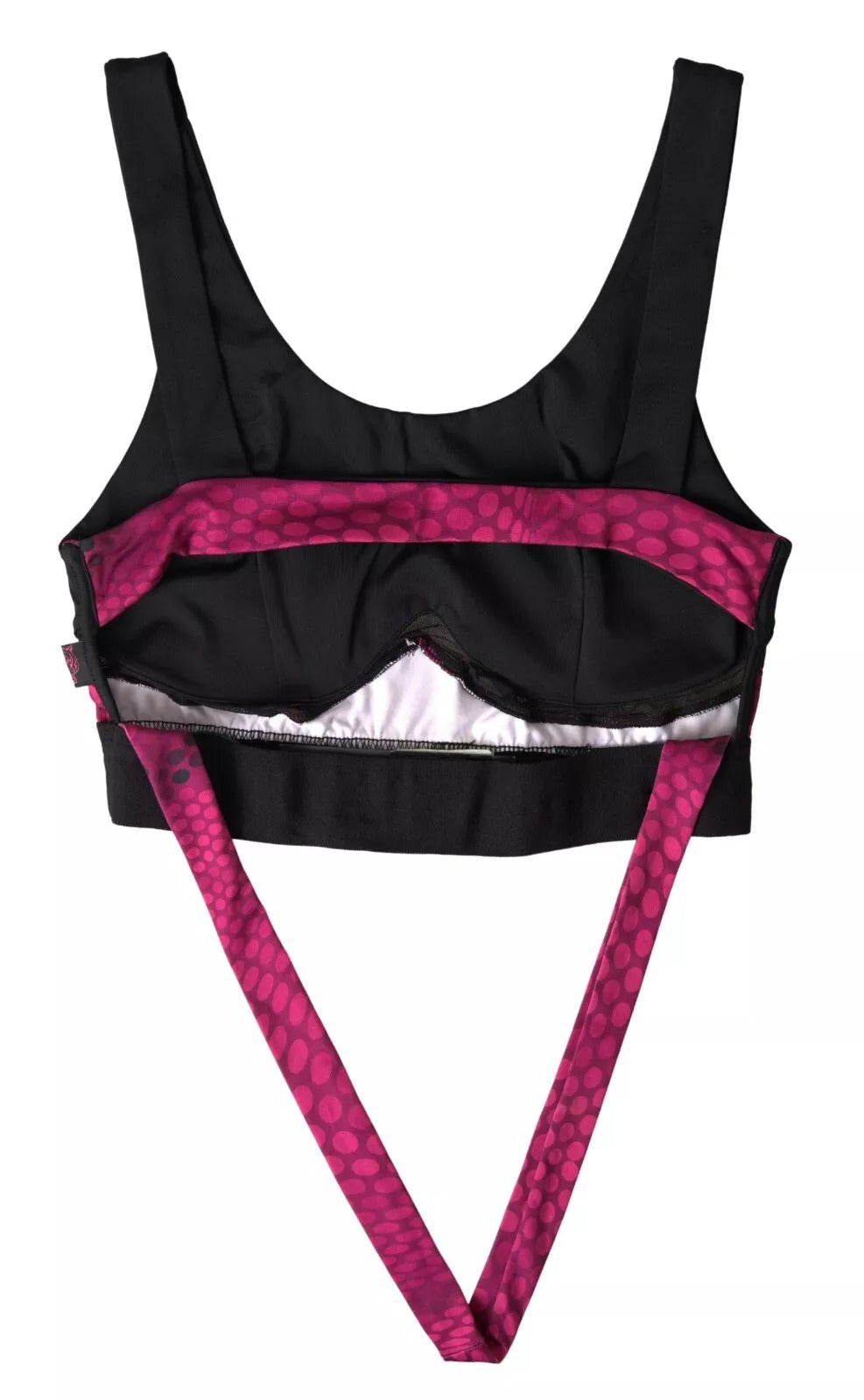 Plein Sport Black Fuchsia Logo Athlete Hannah Bra Underwear