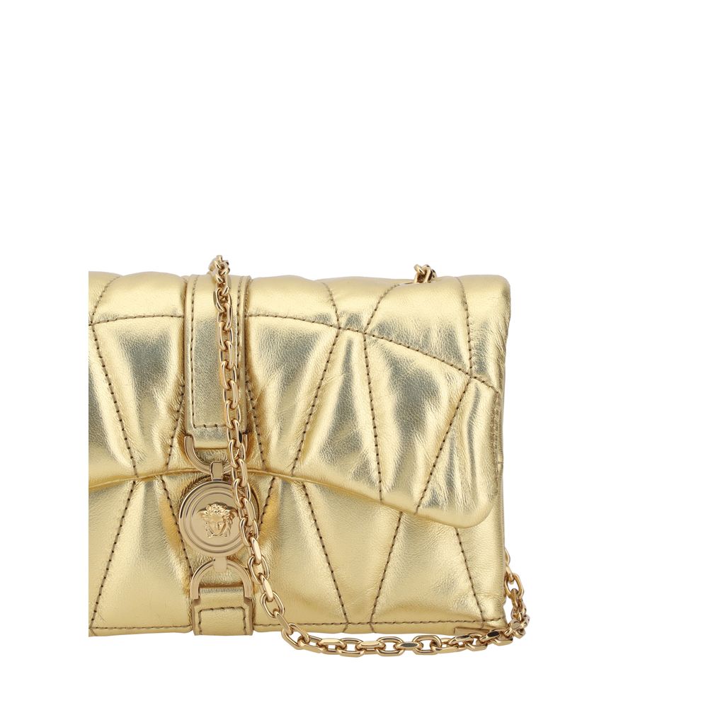 Versace Goldene Lammschultertasche Ovis Aries Aries