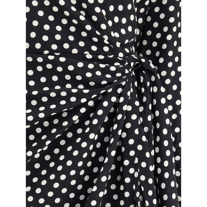 Crida Milano Cocktailkleid aus schwarzer Seide