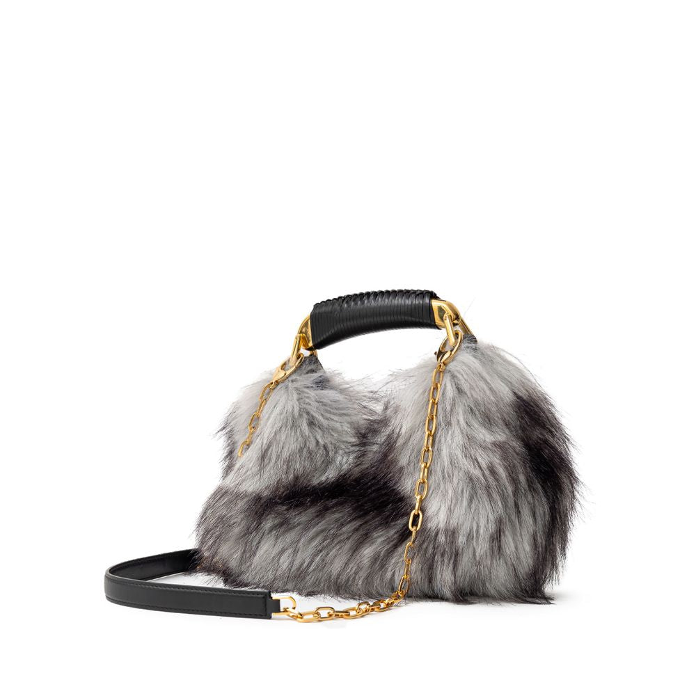 Tom Ford Graue Lederhandtasche